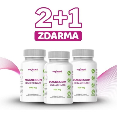 Vegmart Magnézium Bisglycinát 500 mg 180 kapsúl