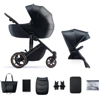 Kinderkraft Prime 2 kombinovaný 2v1 Venezian Black 2023