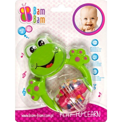 Bam Bam Chrastítko žabička zelená