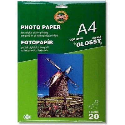 Koh-i-noor fotopapír A4 lesklý 200g 20 ks