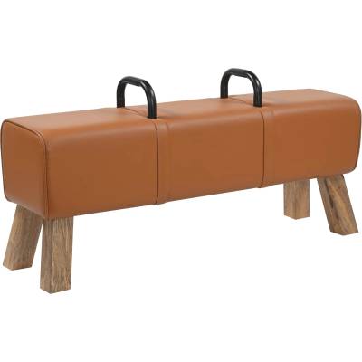 vidaXL Пейка Кафяво 110 x 30 x 45 см Истинска (42042118)