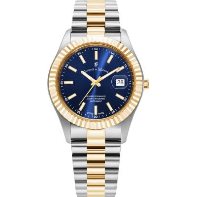 JACQUES DU MANOIR Дамски часовник Jacques Du Manoir Inspiration Business Date Gold Tone JWG03003 (JWG03003)