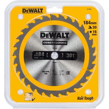 DeWALT DT1940 Pilový kotouč 184 x 16 mm 30 zubů