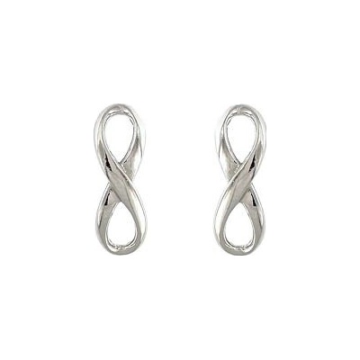 INFINITYSILVER Strieborné náušnice nekonečna 433309