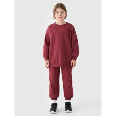 4F dětské unisex tepláky 4FJWAW24TTROU0920 červené