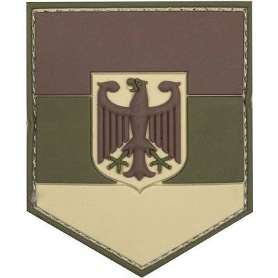 101INC Nášivka plastová 3D štít s orlicí BW zelenohnědá 444130-5360
