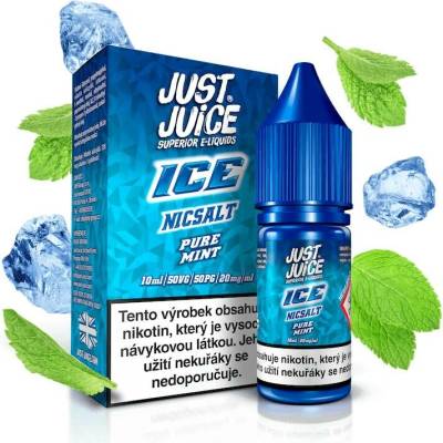 Just Juice Salt ICE Range Pure Mint 10 ml 20 mg