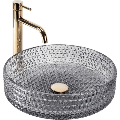 Rea Умивалник за плот Rea Cristal Grey 39 (REA-U8880)