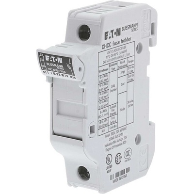 Eaton CHCC1DU držák pojistky 1fázový Vhodné pro (pojistky) pojistky 10,3 x 38 mm 1pólový 30 A 600 V 12 ks