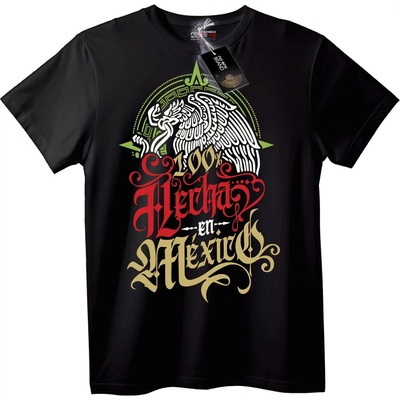 NOONEBRAND Тениска 100% Произведено в Мексико - 7XL, Black