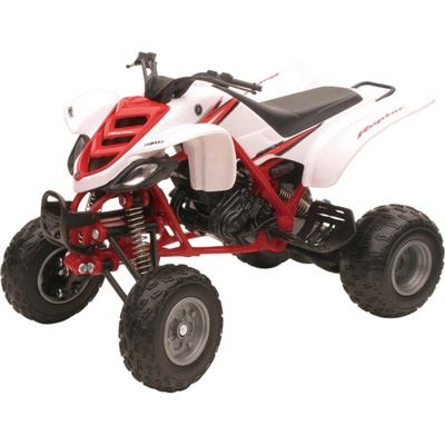 New Ray Toys Метална играчка Newray - ATV Yamaha Raptor 660R, 1: 12, бяла (57503 B)