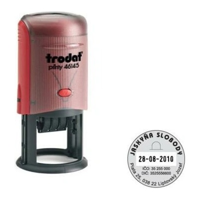 Trodat Printy dater 46145 Ø 45mm odtlačok zelený TR461453