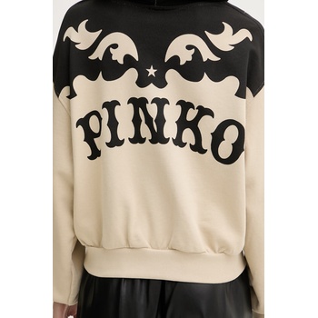 PINKO суичър с качулка дамски памучен (106899.A3BW)
