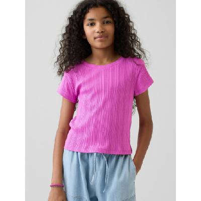 GAP Бебешка тениска с ребра GAP GAP | Rozov | Момичешки | XS