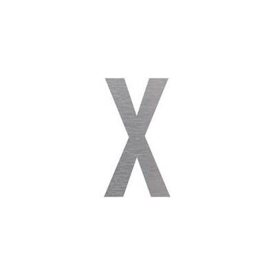 Označení budov - písmeno - X, hliníková tabulka, výška 150 mm