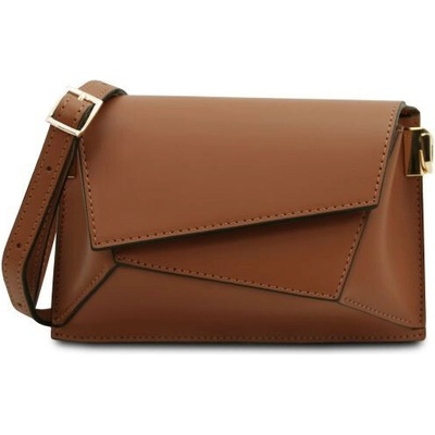 Tuscany Leather kožená crossbody kabelka TL Bag Koňaková