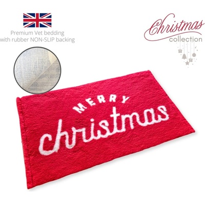 DRYBED Premium Vet Bed XMAS Merry Christmas red