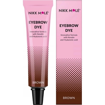 Nikk Mole farba na riasy a obočie Brown 15 ml