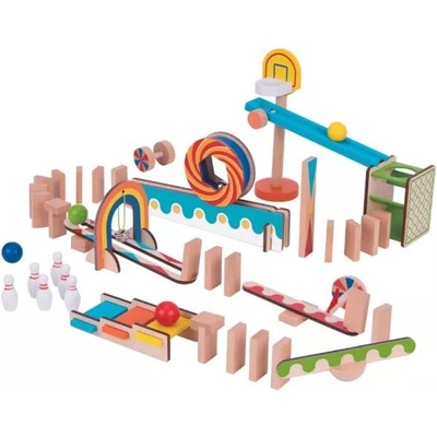 Tooky Toy Tooky Toy: Дървена домино писта (TK389)