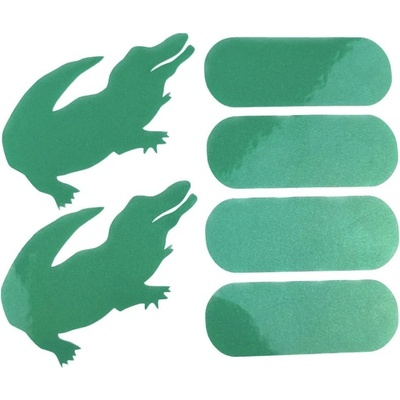 Samolepky reflexné ShamanRacing set hroch 6ks zelená