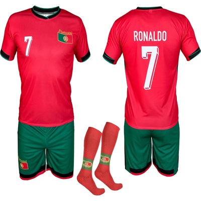 Jaks detský futbalový dres s pokolienkami RONALDO PORTUGALSKO - komplet