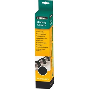 Fellowes Спирала, пластмасова, 12 мм, 56-80 листа, fellowes, 25 броя, черна 5331502 (5331502)