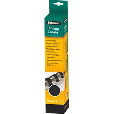 Fellowes Спирала, пластмасова, 12 мм, 56-80 листа, fellowes, 25 броя, черна 5331502 (5331502)