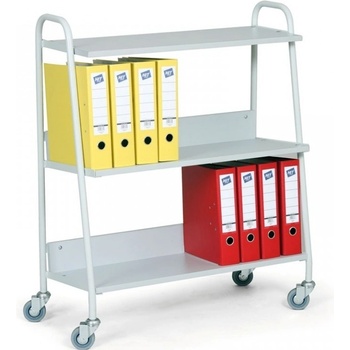 Prepravný vozík na šanóny Biedrax VK3624S - farba sivá