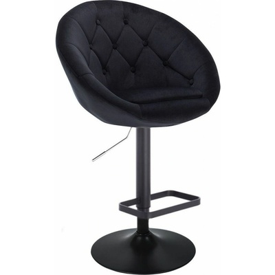 LuxuryForm Design Vera Velur na čiernom tanieri čierna