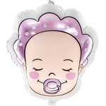 Party Deco Фолиев Балон, Бебе Момиче, 40х45см (fb63-081)