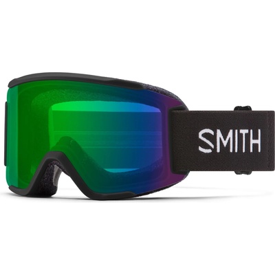SMITH Ски маска Smith Squad S ChromaPop S2+S0 (VLT 23+84%) Ski goggles - Black / Everyday Green Mirror + Clear (417-3160-0111)
