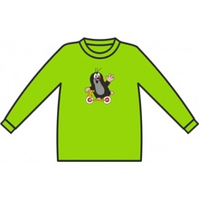 MÚB družstvo umělecké výroby Tričko s dlhým rukávom Krteček Zelená