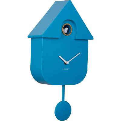 Стенен часовник с кукувица Modern Cuckoo син (KA5768BB)