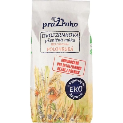 Prazrnko Dvouzrnková mouka celozrnná polohrubá BIO 1 kg
