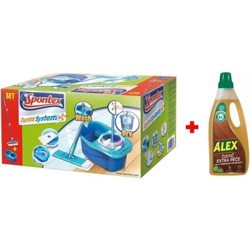 Spontex Express Systém Plus mop + Alex čistič Extra starostlivosť 97050360