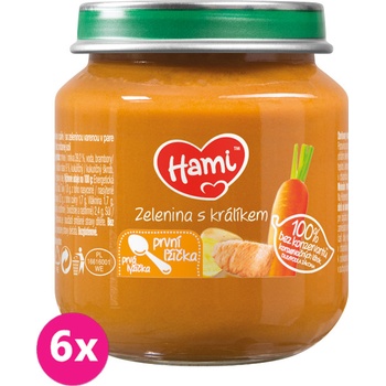 Hami Zelenina s králikem 6 x 125 g