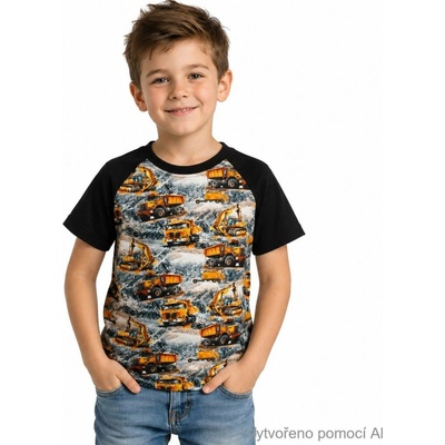 Dosupliku dětské tričko stroje krátký rukáv
