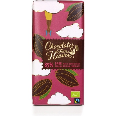 Chocolates from Heaven BIO hořká Peru a Dominikánská republika 85%, 100 g