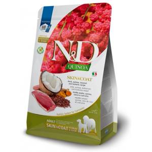 Farmina N&d dog grain free quinoa skin & coat duck, coconut medium & maxi - за чувствителен стомах, лъскав косъм и здрава козина, за кучета над 1 година, с патешко месо, киноа, кокос и куркума - 2, 5 кг pnd02