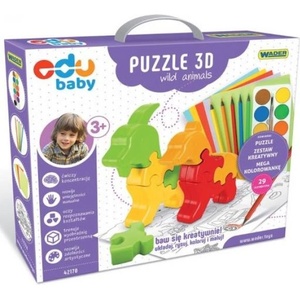 Wader Puzzle 3D диви животни (42170)