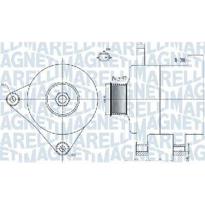 Generátor MAGNETI MARELLI 063732101010
