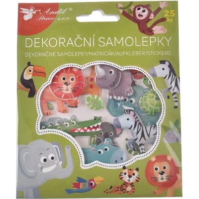 Samolepky ZOO zvieratká 25 ks