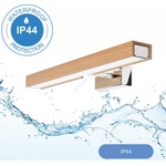 Brilagi Brilagi-led Лампа за огледало в баня woody mirror led/8w/230v ip44 дъб/хром (bg0887)
