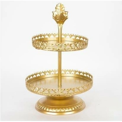 Eurolamp Dekoračný podnos pr. 25,5 cm zlatá EU0559