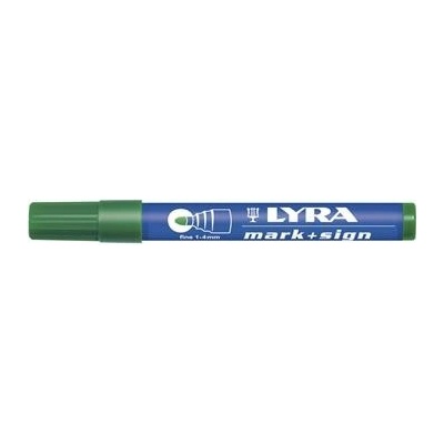 LYRA permanentní popisovač 112, tl. tahu 1-4 mm, zelený, kulatý hrot