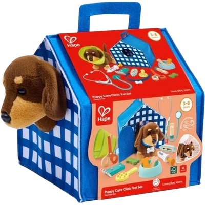 HaPe International Игрален комплект Hape International - Ветеринар, 16 части (H3229)