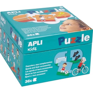 APLI Образователен пъзел apli от 36 части - Спортът и неговите инструменти (17239) - baby