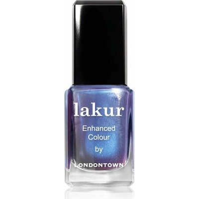 LONDONTOWN lakur Wildberry Freeze lak na nehty modrofialové třpytky 12 ml