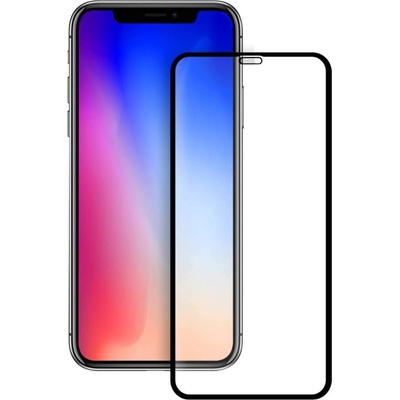 Eiger 3D Glass Full Screen Tempered Glass Screen Protector - калено стъклено защитно покритие с извити ръбове за целия дисплей на iPhone 11 Pro Max, iPhone XS Max (черен-прозрачен)
