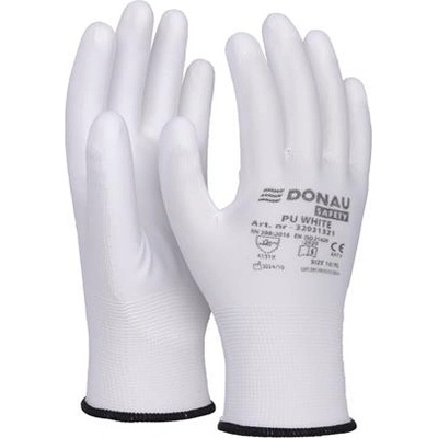 DONAU Монтажни ръкавици, PU, DONAU "Safety", размер 10/XL, бели 32031321-10 (32031321-10)